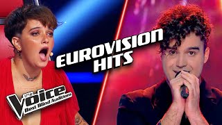 The most unreal EUROVISION HITS  The Voice Best Blind Auditions [upl. by Aserahs]