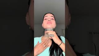 Goodbye double chin tutorial facial guasha shorts slina [upl. by Loma]