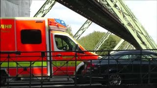 Schwebebahn  Unfall  RESCUE  Krankenwagen Feuerwehr Wuppertal im Einsatz  Ambulance [upl. by Yancey]