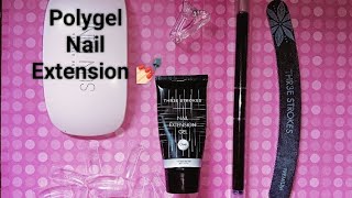 💅🏻 BEGINNER POLY NAIL GEL TUTORIAL How To Do Nail Extensions Using Poly Nail Gel Shreee1819 [upl. by Harned]