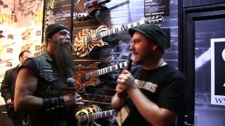 ZAKK WYLDE  NAMM 2017 Wylde Audio Interview  GEAR GODS [upl. by Annavaig794]