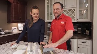 KITCHEN DESIGN TIPS Choosing Your Countertop amp Backsplash Materials [upl. by Dreda]