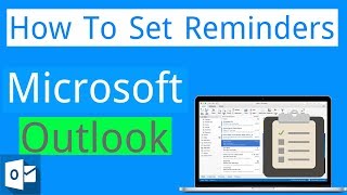 How to Set Reminders in Microsoft Outlook [upl. by Brigette]