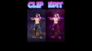 CLIP VS EDIT🥵✨ TUTORIALff editing🤩😍capcut editingtutorialff✨🔥shortfeed editshortsfreefireshort [upl. by Hilly]