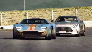 MercedesBenz AMG GT 2024 vs Ruffian GT40 at Mugello [upl. by Anillehs]