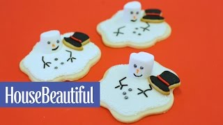 Melted Snowman Cookie  House Beautiful [upl. by Beall]