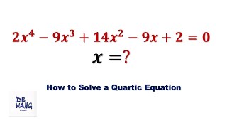 A quartic equation how to solve it A special way makes it easy  Olympiad Math Practice [upl. by Xyla]