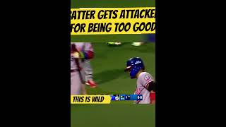 Batter get attacked for being too good baseball baseballlife baseballplayer baseballhighlights [upl. by Seroled]