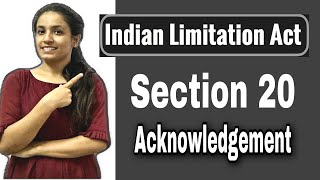 Section 20 of Limitation Act  Effect of acknowledgment or payment by another person  Go legal [upl. by Innavoig]