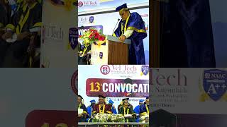 Vel Tech 13th Convocation 2023  𝐂𝐡𝐢𝐞𝐟 𝐆𝐮𝐞𝐬𝐭 [upl. by Eniaral]