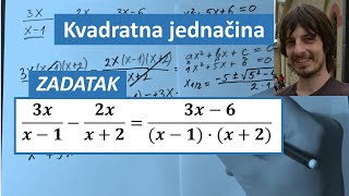 Kvadratna jednačina Primeri sa razlomcima 1 Uslovi [upl. by Lyrrad]