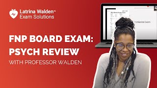 FNP Board Exam Psych Review  Latrina Walden Exam Solutions [upl. by Caldeira373]