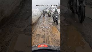 Manali to LehLadakh snowfall mountains ladakh travel youtubeshorts shortsfeed trendingshorts [upl. by Digdirb]