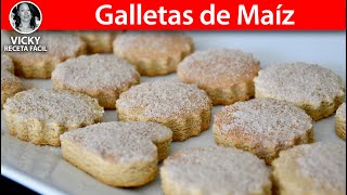 Galletas de Maíz  VickyRecetaFacil [upl. by Bela]