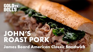 Johns Roast Pork Iconic Pork Sandwich Watch How Its Made [upl. by Nerag]