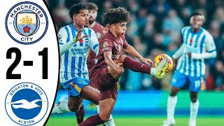 🔵 Man City vs Brighton 12 All Goals and Extended Highlights ✓premierleague 202425 [upl. by Maure]