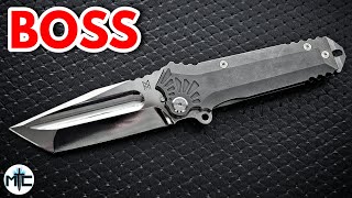 quotThe Bossquot  Midgards Messer  PMP Boss MONSTER Folding Knife  Full Review [upl. by Berga]