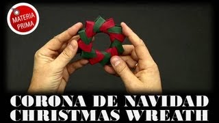 Corona de Navidad en Origami [upl. by Durant]