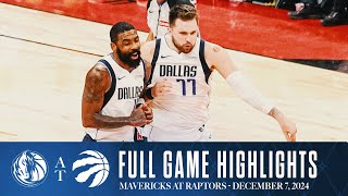 Dallas Mavericks Highlights vs Toronto Raptors  December 7 2024 [upl. by Donatelli540]