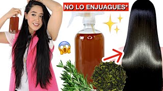 NO LO ENJUAGUES Y TU CABELLO NO DEJARA DE CRECER 😱 DETÉN LA CAÍDA DEL CABELLO Y CALVICIE✨❗️ [upl. by Nidorf]