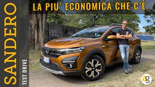 DACIA SANDERO GPL LAUTO PIU ECONOMICA DEL LISTINO Test Drive consumi prezzi [upl. by Asit]