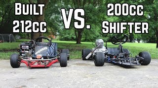 Yard Kart Racing Head to Head  200cc vs 212cc [upl. by Victorine]