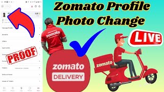 Zomato Rider Profile Photo Change  How to change zomato partner profile picture  zomatopartner [upl. by Torrie471]