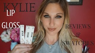 Kylie Cosmetics ▏ Like Literally So Cute Lip Gloss ▏ Reviews amp Swatches [upl. by Ricardo326]