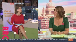 Susanna Reid perched legs square neckline [upl. by Ramsey367]