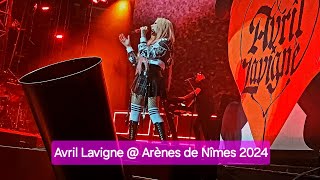 Avril Lavigne  What the Hell  Arènes de Nîmes 10072024 [upl. by Morie]