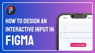 Input Field Interaction Using Interactive Component in figma [upl. by Maillliw]