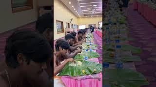 🥰 Banti Bhojanam in richest wedding  Indian Wedding  Vijay Caterers 8688525268 Wedding buffet [upl. by Armilla]