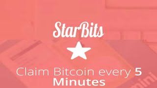 Starbits Claim Bitcoin every 5 Minutes الربح من الانترنت أحصل علي ساتوشي كل 5 دقائق [upl. by Algy]