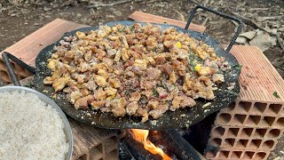 FESTA NA ROÇA ALMOÇO EM MEIO A NATUREZA TROPEIRO NO FOGÃO A LENHA [upl. by Bonucci]