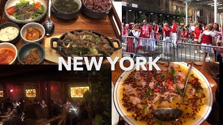 NY Vlog 뉴욕 브이로그  Szechuan Mountain House 중국 사천 레스토랑  Nari 코리안 레스토랑  Pulaski Parade 폴란드 퍼레이드 [upl. by Schroder914]