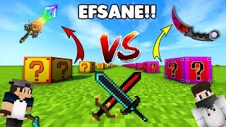 FORTUNİA VS FADE ŞANS BLOKLARI  Minecraft [upl. by Lativa689]