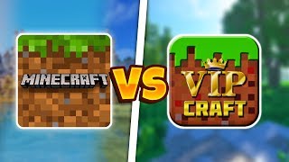 MINECRAFT POCKET EDITION VS VIP CRAFT  MCPE ПРОТИВ VIP CRAFT [upl. by Nerrot751]