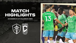 HIGHLIGHTS Columbus Crew vs Seattle Sounders FC [upl. by Netsyrc436]