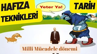 Milli Mücadele Dönemi Hafıza Teknikleriyle Tarih tarih kpss yks millimücadele cemiyet rapor [upl. by Red992]