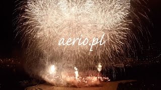 Pyromagic 2014 okiem drona Pyromagic 2014 fireworks filmed with drone wwwPyromagicpl [upl. by Adyam]