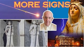 Prophetic Signs Lightning Strikes Meteors and Global Leaders Heavenly Signs Around Pope Francis [upl. by Noland]