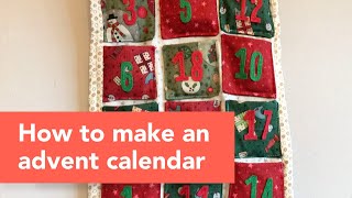 How to make an advent calendar out of fabric [upl. by Enitsud64]