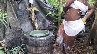 African village outdoor bathing [upl. by Conlen]