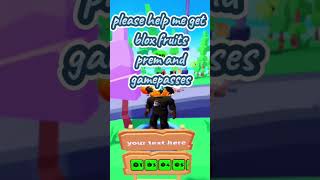 Collecting donations for blox fruits perm and gamepasses subscribe roblox [upl. by Rizas]