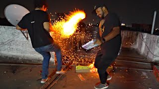 Diwali Rocket Blast Gone Wrong 😱 Testing All SkyShots amp Fire Crackers For Diwali 2023 [upl. by Allin]