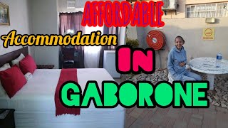 AFFORDABLE ACCOMMODATION IN GABORONE BOTSWANA 🇧🇼  MOTSWANA YOUTUBER [upl. by Ysset]