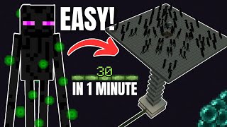 NEW and EASY Enderman XP Farm BEDROCK  JAVA [upl. by Hayward]