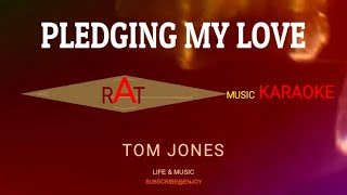 PLEDGING MY LOVE ll TOM JONES ll KARAOKE HD [upl. by Annwahs]