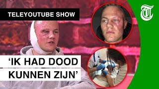 Joost 19 kreeg vuurwerkbom in zijn gezicht  DE TELEYOUTUBE SHOW 14 [upl. by Falcone731]