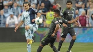 Highlights Seattle Sounders vs Sporting KC  May 8 2013 [upl. by Kirch]